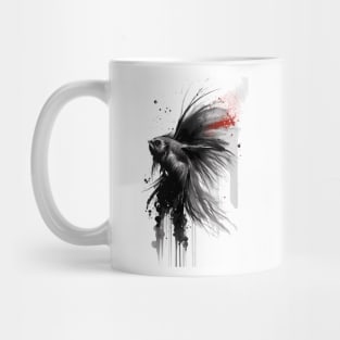 Angel Fish Ink Painting Mug